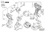 Bosch 3 601 JA1 400 Gdr 14,4 V-Li Impact Wrench 14.4 V / Eu Spare Parts